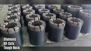 ความต้านทานการสึกหรอของ Diamond Core Bit สำหรับหินแกร่ง